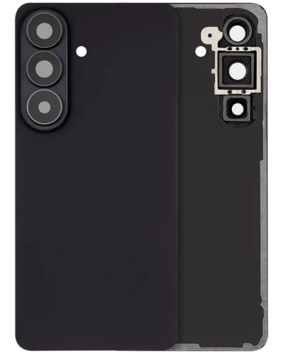 Back Cover Glass With Camera Lens For Samsung Galaxy S26 (Aftermarket Plus) (Black)
