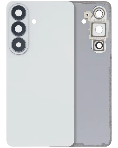 Back Cover Glass With Camera Lens For Samsung Galaxy S26 (Aftermarket Plus) (White)