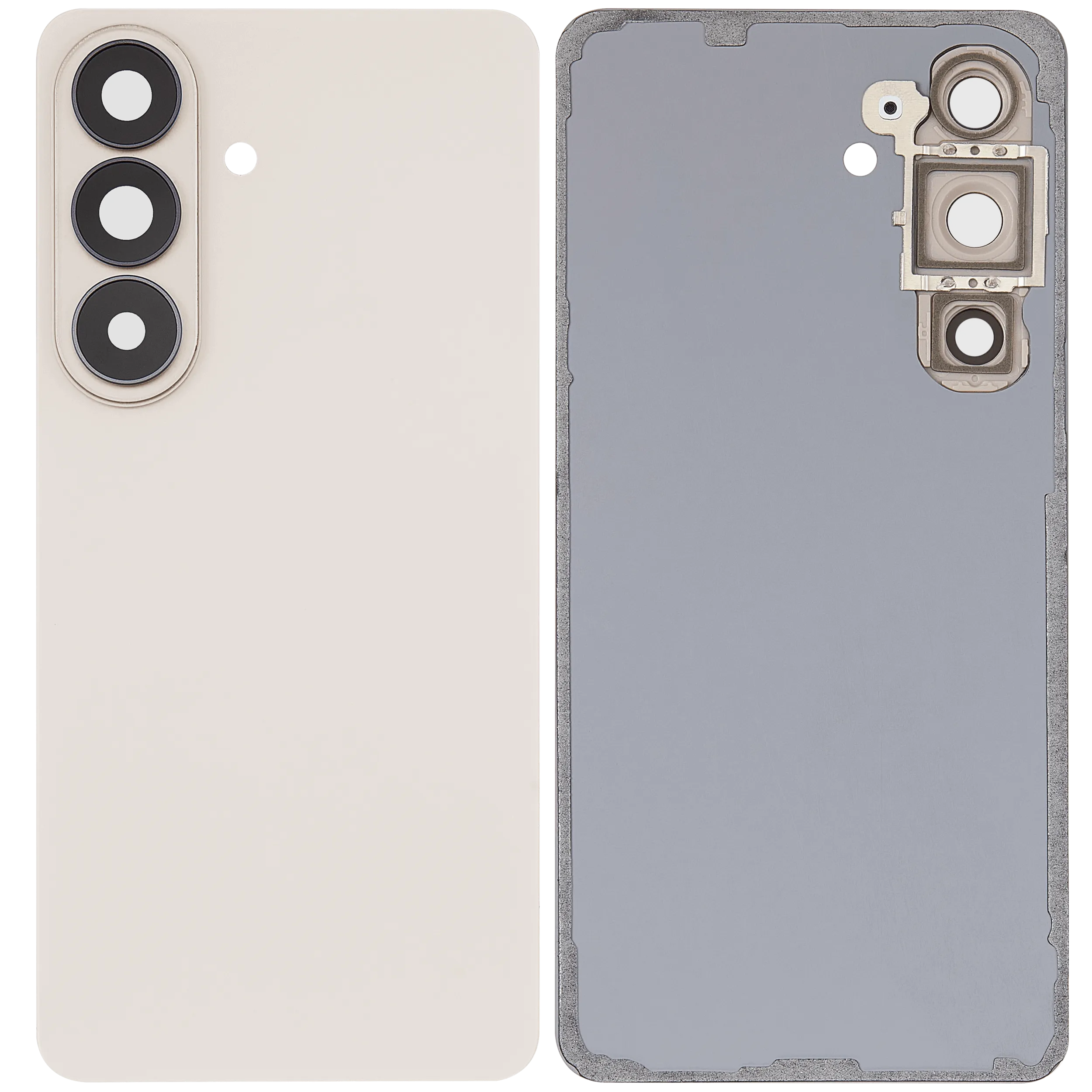 Back Cover Glass With Camera Lens For Samsung Galaxy S26 (Aftermarket Plus) (Pink Gold) - Image 2