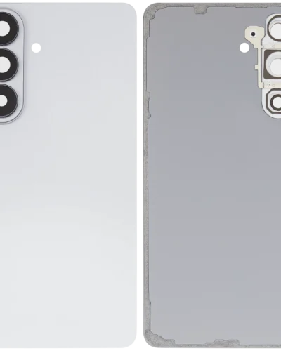 Back Cover Glass With Camera Lens For Samsung Galaxy S26 Plus (Aftermarket Plus) (White)