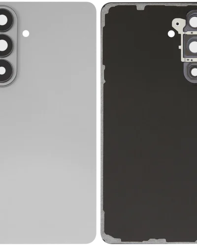 Back Cover Glass With Camera Lens For Samsung Galaxy S26 Plus (Aftermarket Plus) (Silver Shadow)