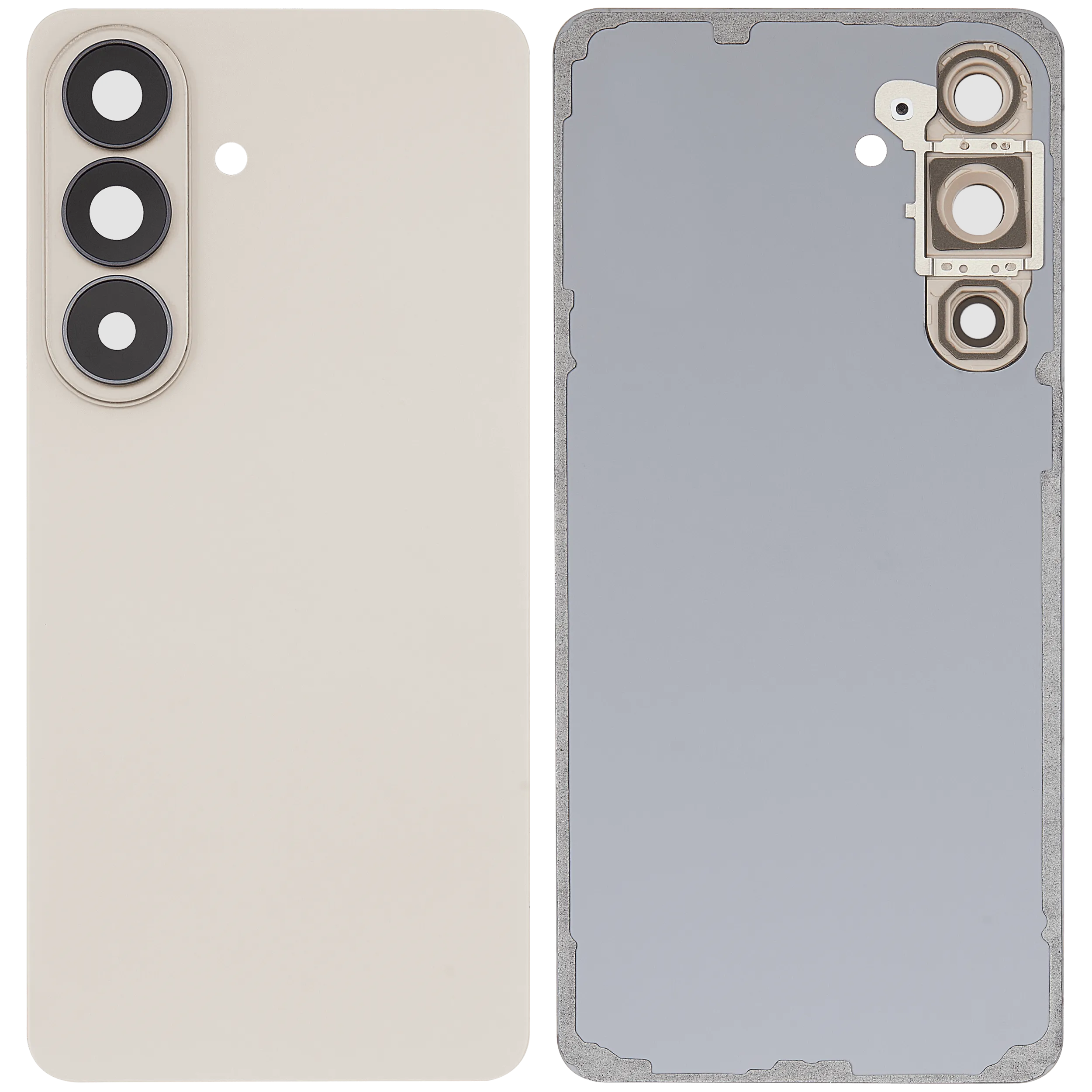 Back Cover Glass With Camera Lens For Samsung Galaxy S26 Plus (Aftermarket Plus) (Pink Gold)