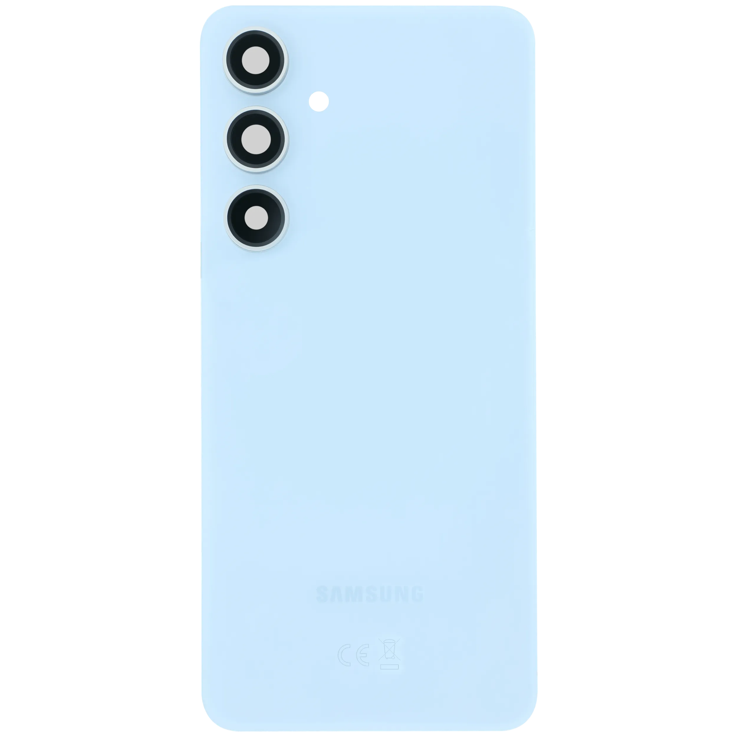 Back Cover Glass With Camera Lens For Samsung Galaxy S24 FE (Service Pack) (Blue) - Image 3