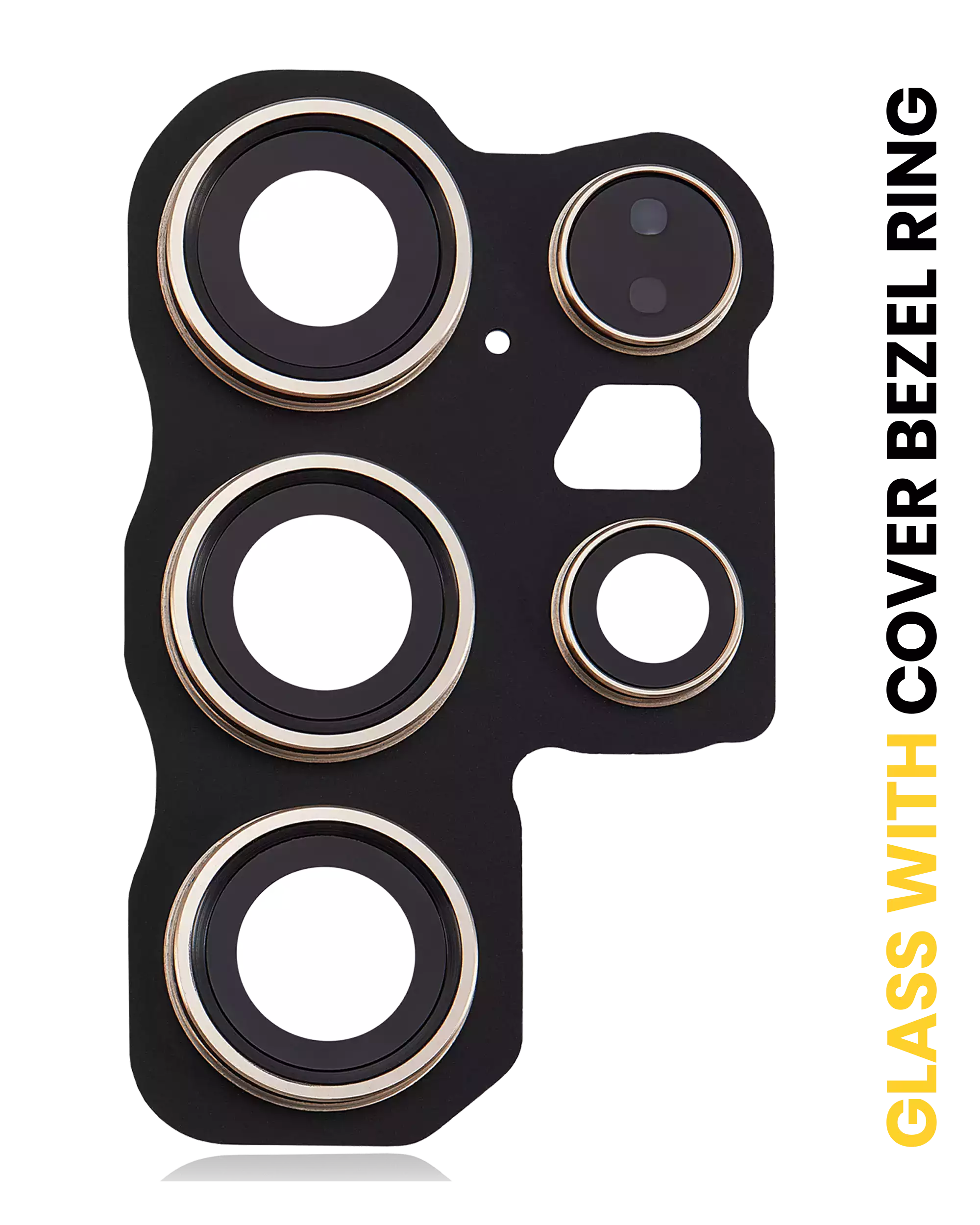 Back Camera Lens With Cover Bezel Ring For Samsung Galaxy S24 Ultra 5G (Titanium Yellow)