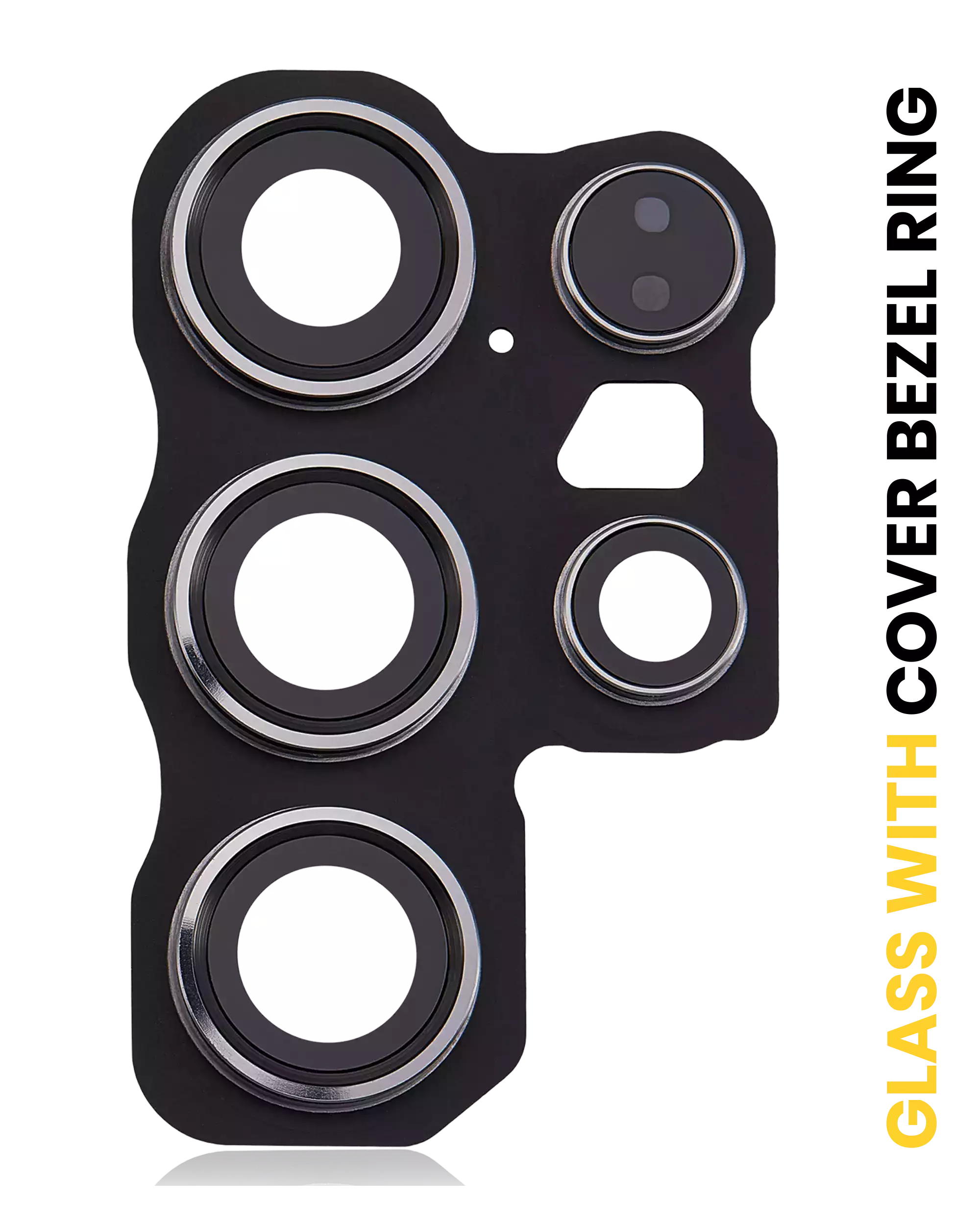 Back Camera Lens With Cover Bezel Ring For Samsung Galaxy S24 Ultra 5G (Titanium Black)
