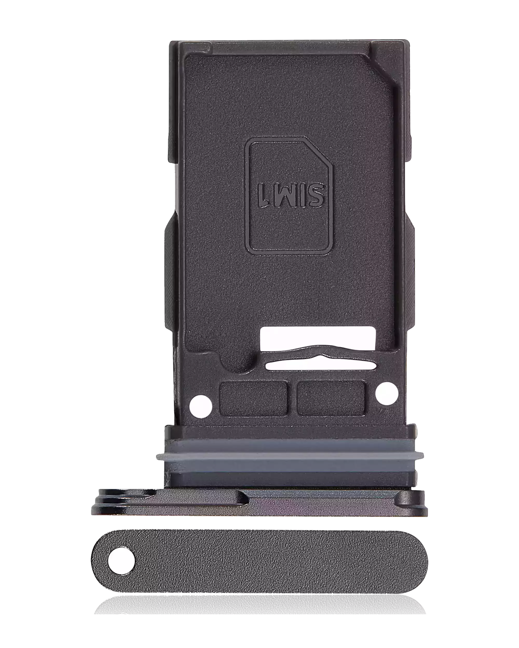 Single Sim Card Tray For Samsung Galaxy S24 Ultra 5G (Titanium Black)