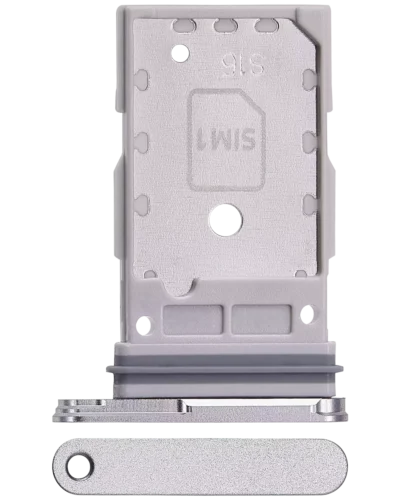 Dual Sim Card Tray For Samsung Galaxy S24 FE 5G (Premium) (Gray)