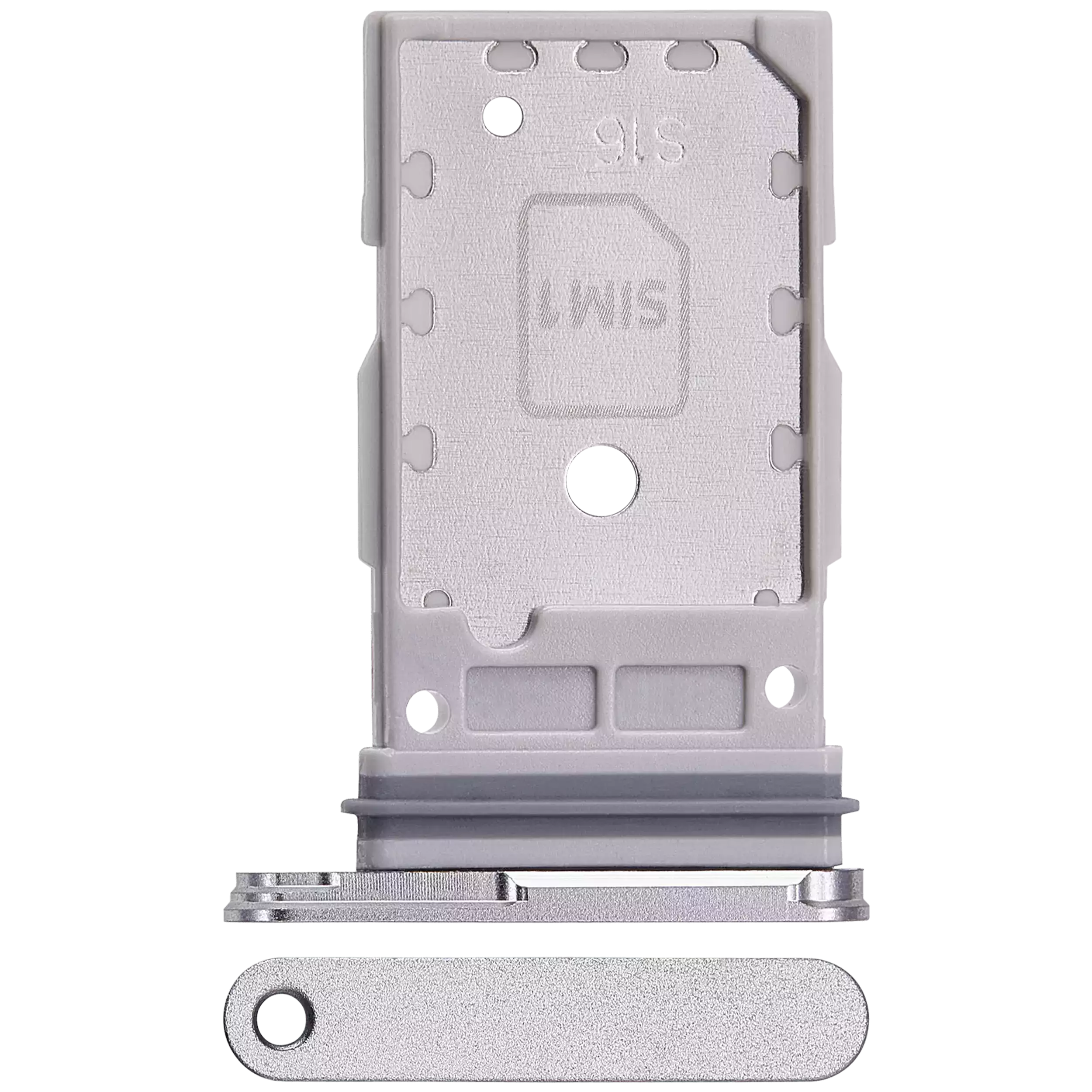 Dual Sim Card Tray For Samsung Galaxy S24 FE 5G (Premium) (Gray)