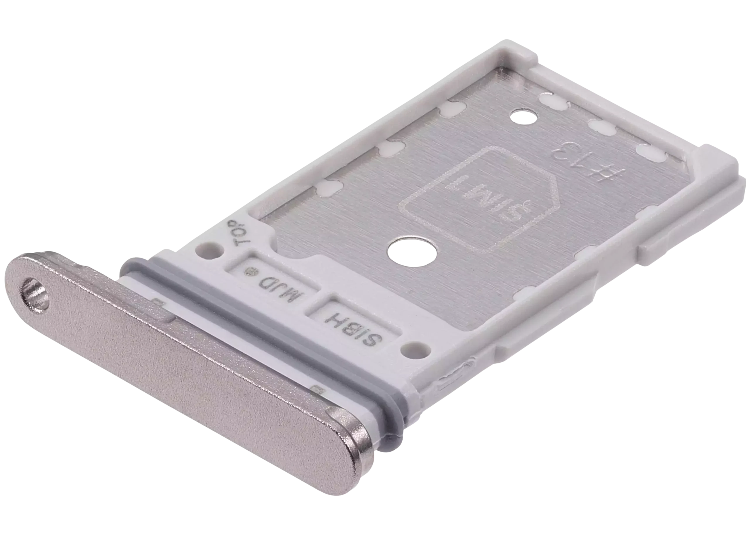 Dual Sim Card Tray For Samsung Galaxy S24 Ultra 5G (Premium) (Titanium Gray) - Image 4