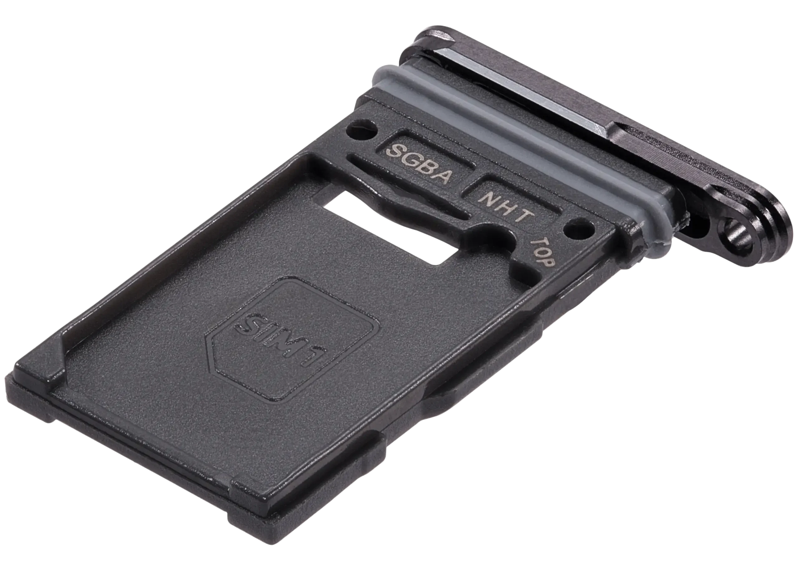 Single Sim Card Tray For Samsung Galaxy S24 FE 5G (Premium) (Graphite) - Image 4