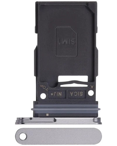 Single Sim Card Tray For Samsung Galaxy S25 / S25 Plus (Premium) (Silver Shadow)