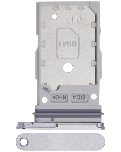 Dual Sim Card Tray For Samsung Galaxy S25 / S25 Plus (Premium) (Silver Shadow)