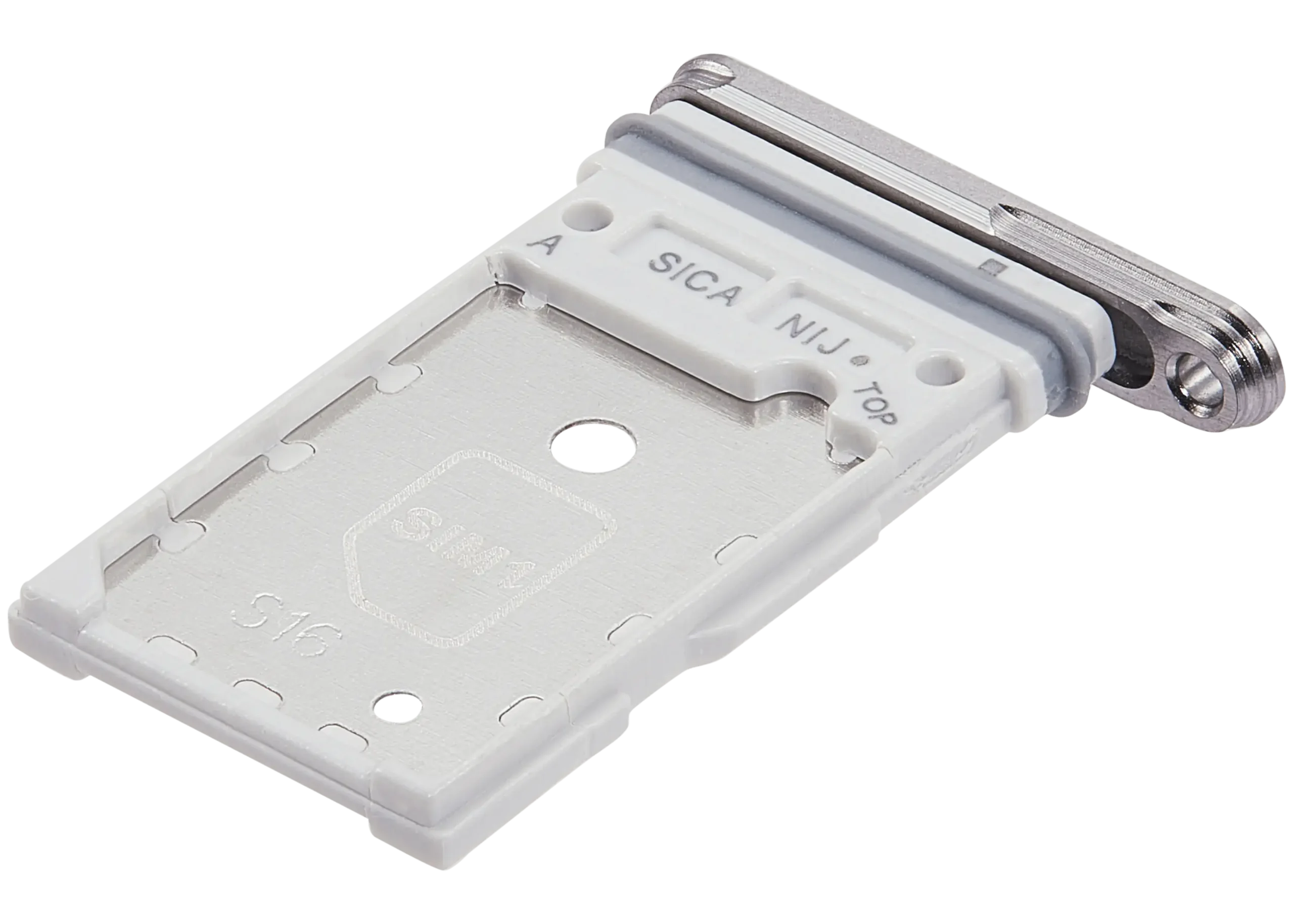 Dual Sim Card Tray For Samsung Galaxy S25 / S25 Plus (Premium) (White) - Image 4