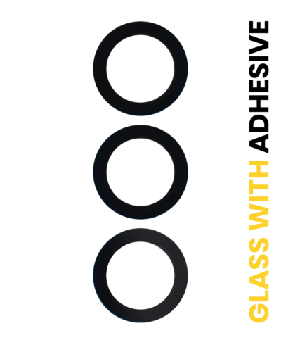 Back Camera Lens (Glass Only) With Adhesive For Samsung Galaxy S24 FE 5G (3 Piece Set)