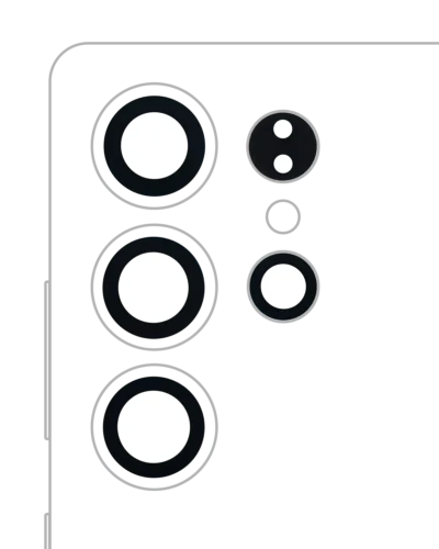Back Camera Lens (Glass Only) With Adhesive For Samsung Galaxy S25 Ultra 5G (4 Piece Set) (All Colors)