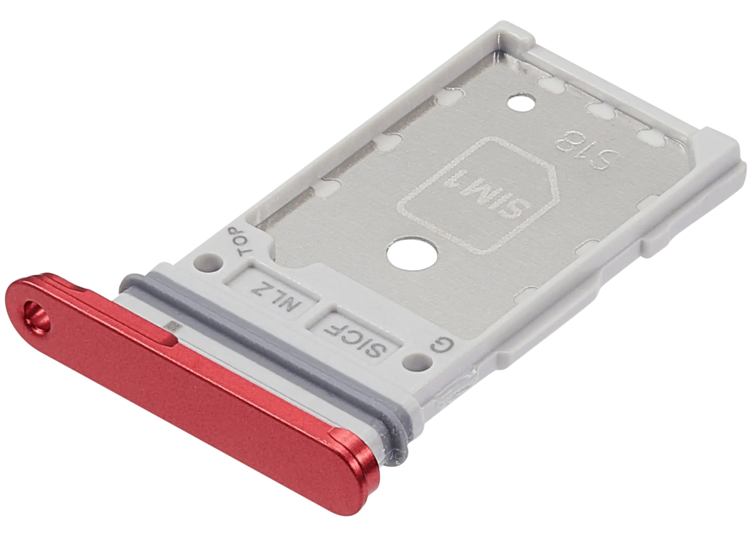 Dual Sim Card Tray For Samsung Galaxy S25 / S25 Plus (Premium) (Coral Red) - Image 4