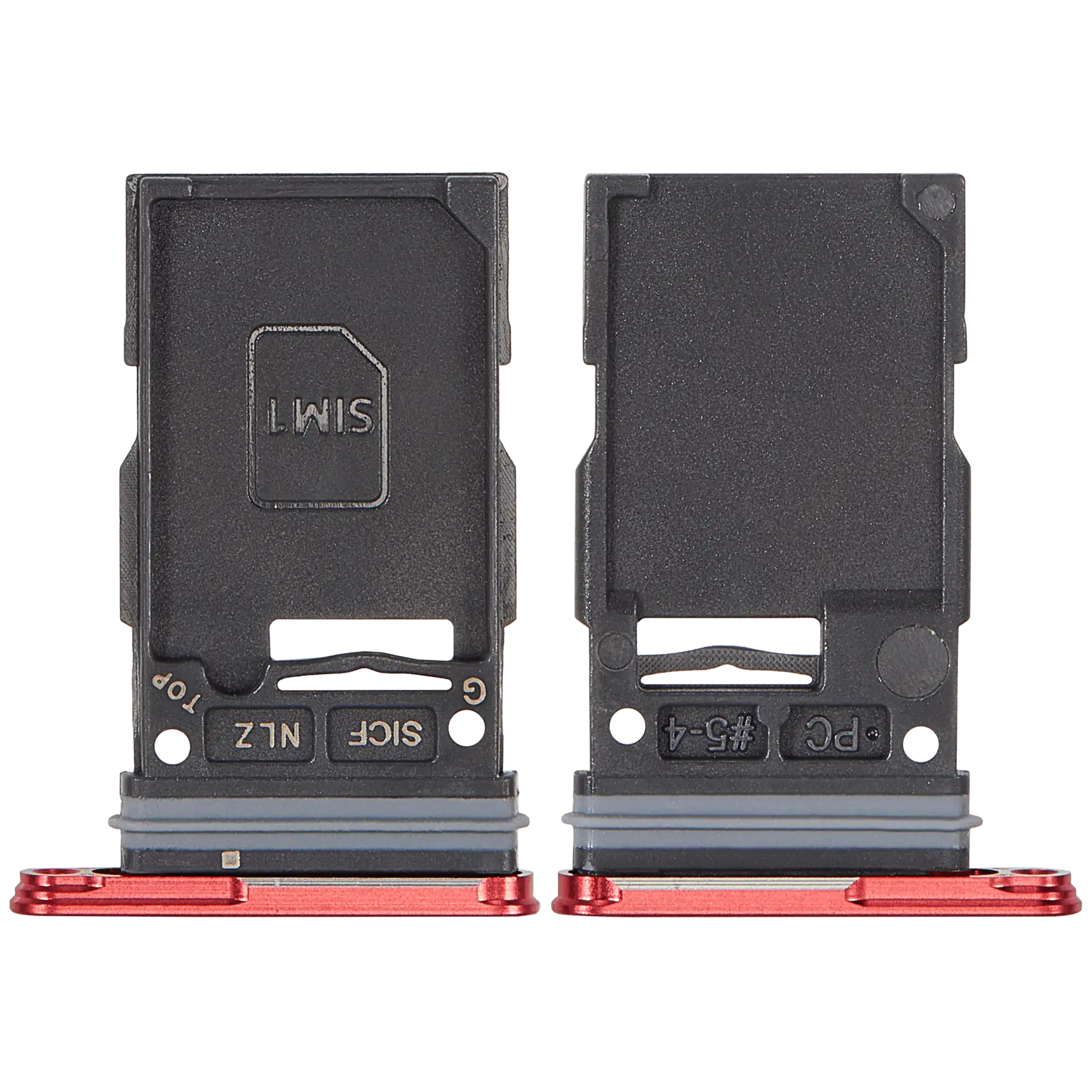 Single Sim Card Tray For Samsung Galaxy S25 / S25 Plus (Premium) (Coral Red) - Image 2