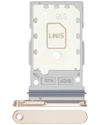 Dual Sim Card Tray For Samsung Galaxy S25 / S25 Plus (Premium) (Pink Gold)