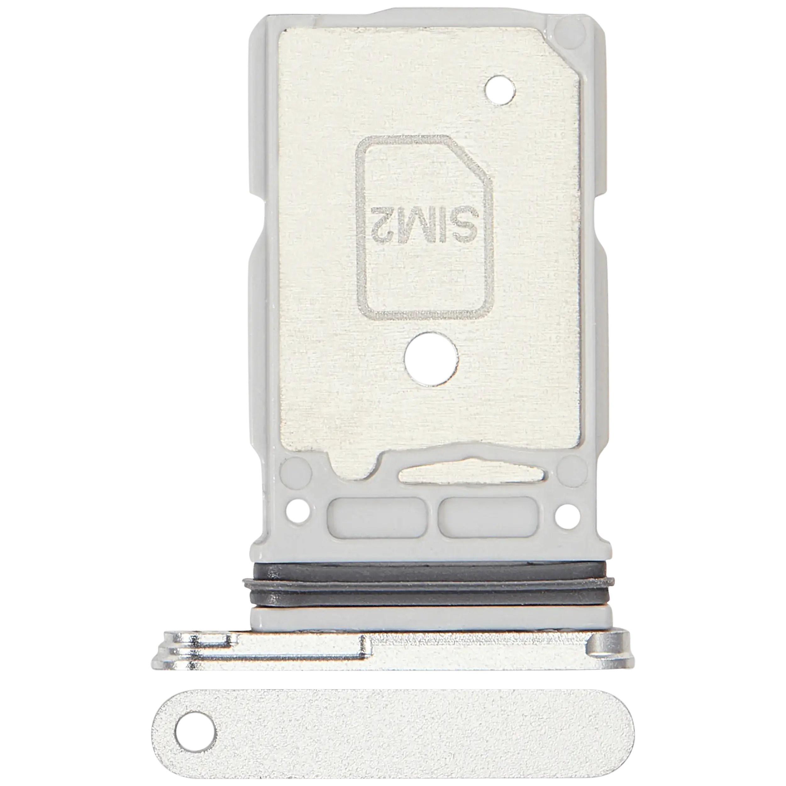 Dual Sim Card Tray For Samsung Galaxy S25 Ultra (Titanium White Silver)