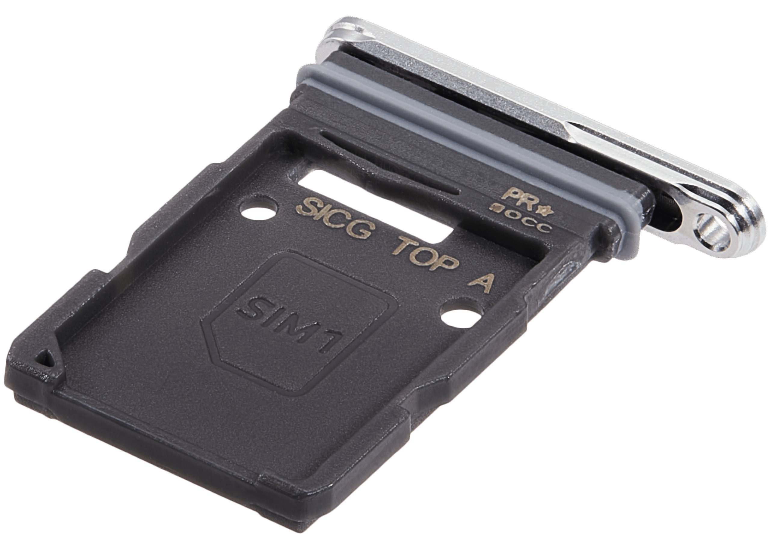 Single Sim Card Tray For Samsung Galaxy S25 Edge (S937) (Premium) (Titanium Silver) - Image 4