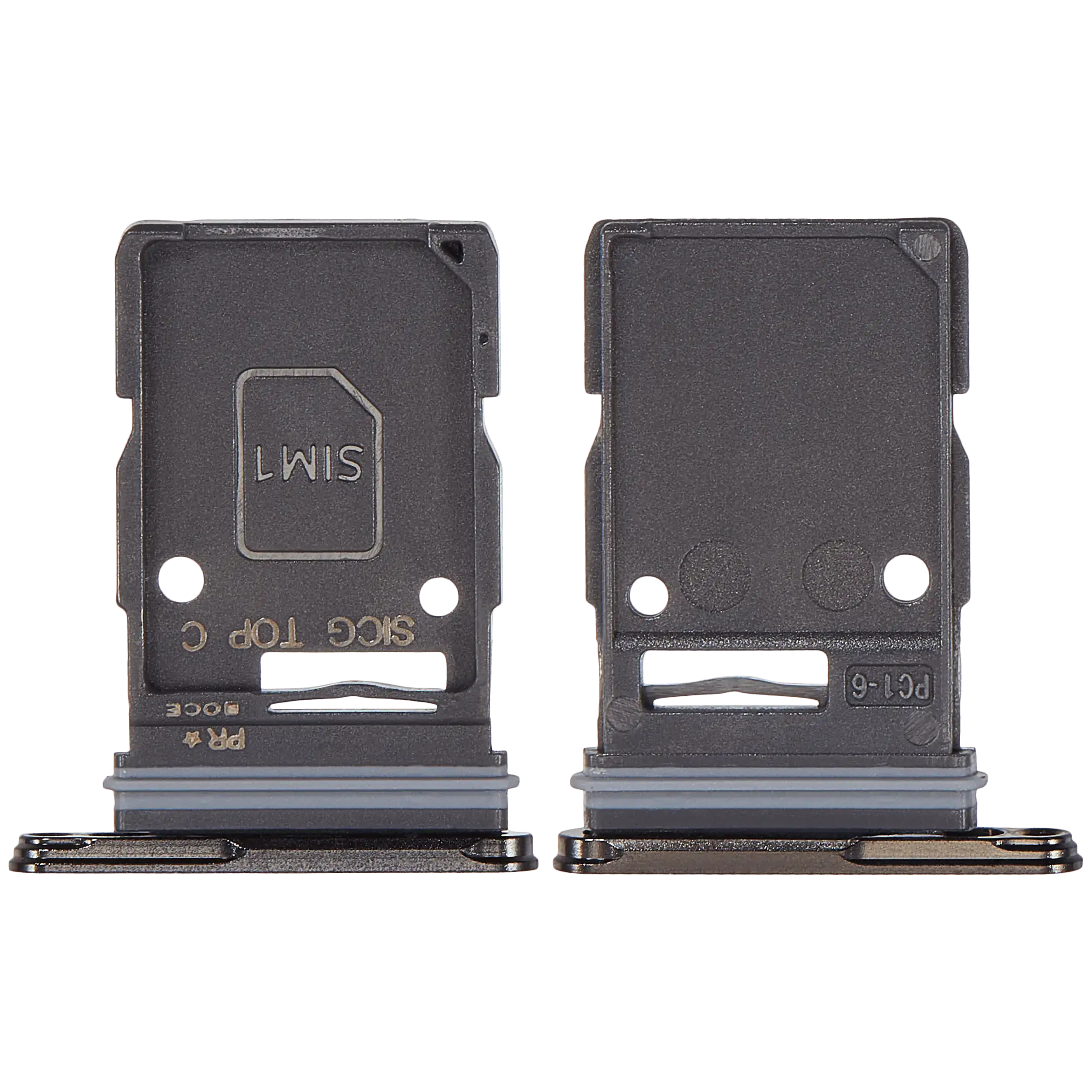 Single Sim Card Tray For Samsung Galaxy S25 Edge (S937) (Premium) (Titanium Jetblack) - Image 2