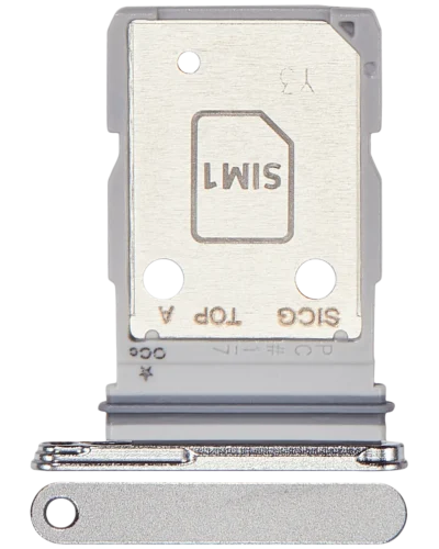 Dual Sim Card Tray For Samsung Galaxy S25 Edge (S937) (Premium) (Titanium Silver)