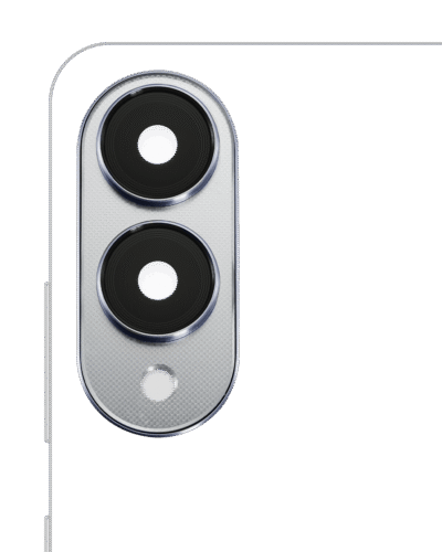 Back Camera Lens With Cover Bezel Ring For Samsung Galaxy S25 Edge (S937) (Titanium Silver)