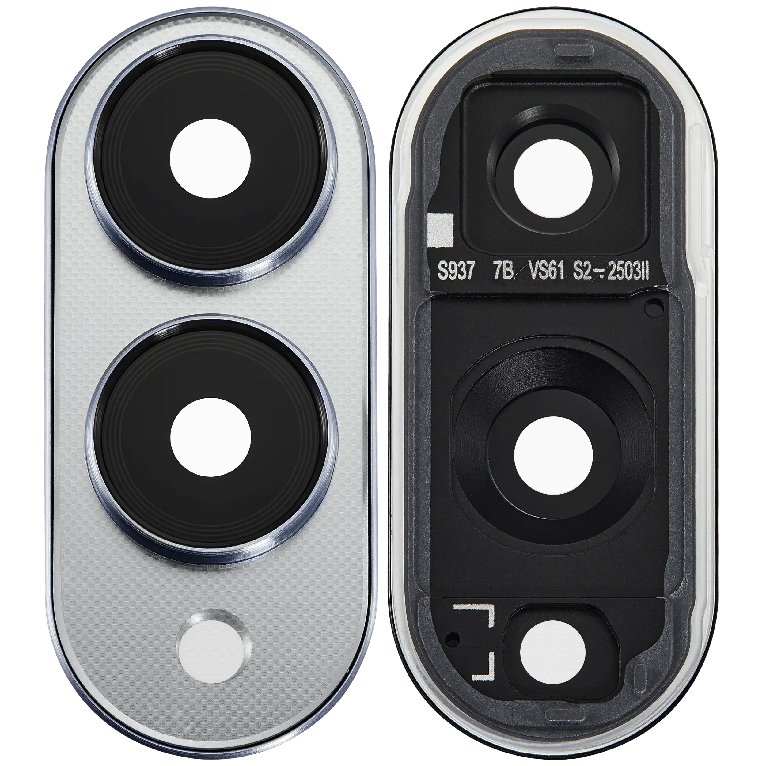 Back Camera Lens With Cover Bezel Ring For Samsung Galaxy S25 Edge (S937) (Titanium Silver) - Image 2