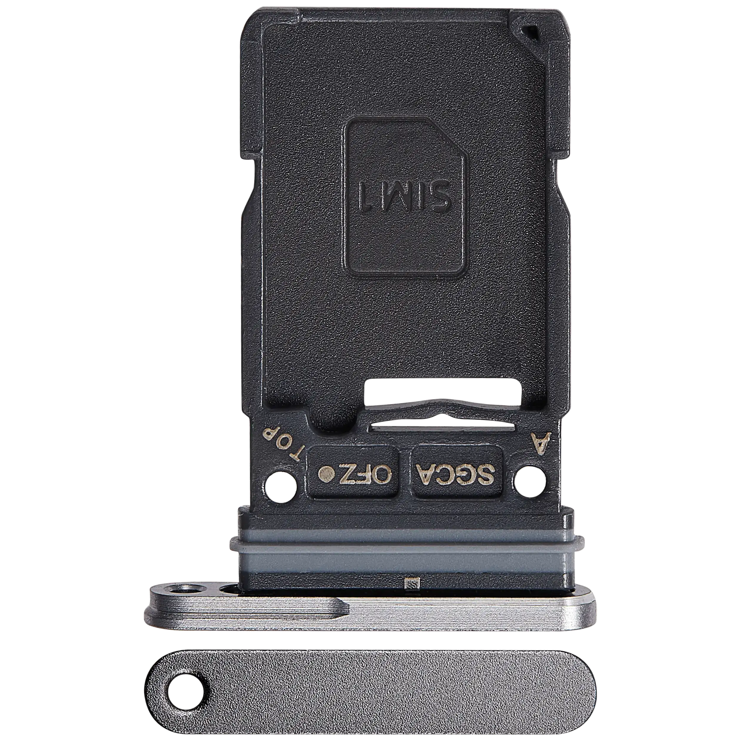 Single Sim Card Tray For Samsung Galaxy S25 FE 5G (Gray) (Premium)
