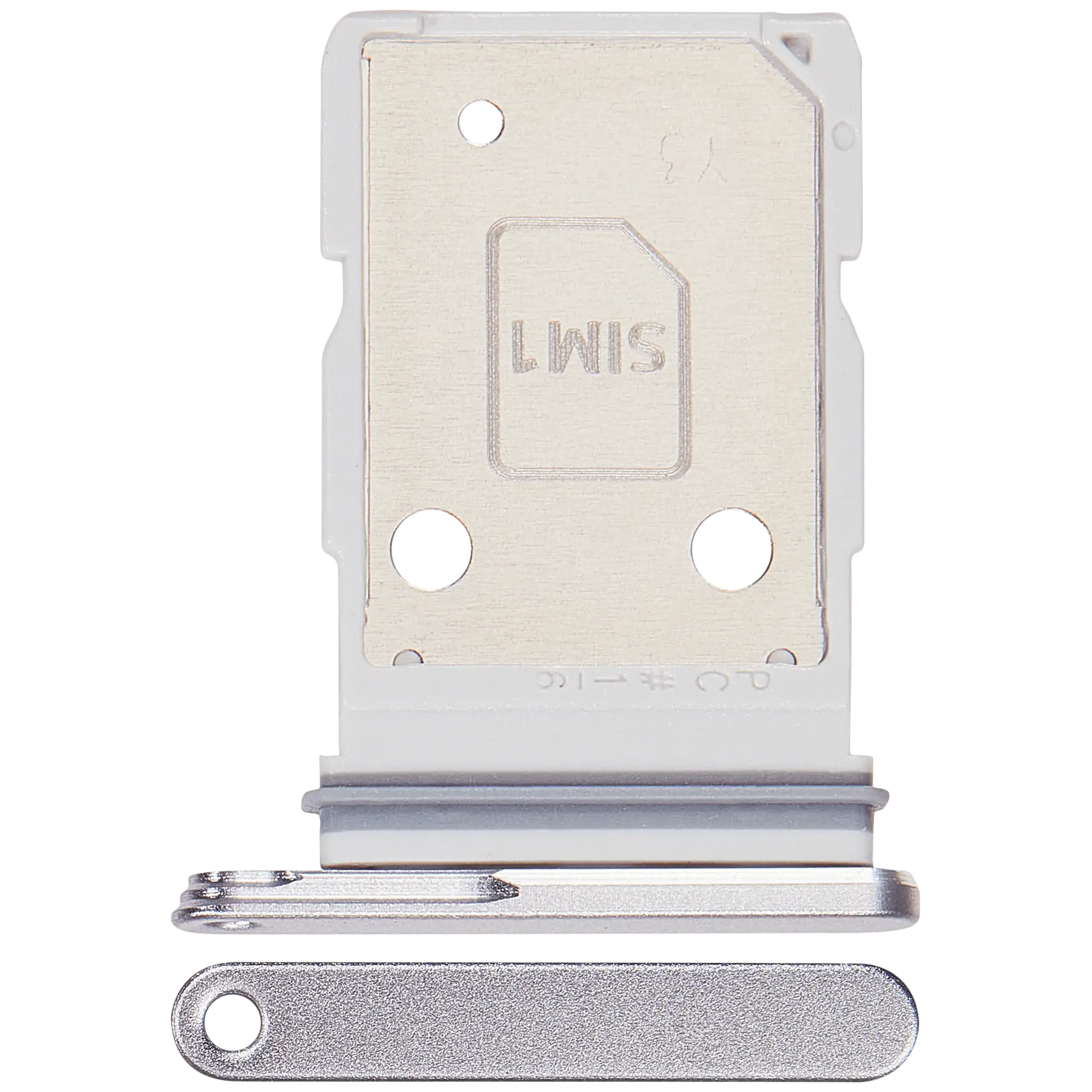 Dual Sim Card Tray For Samsung Galaxy S26 (S942) (Silver Shadow)
