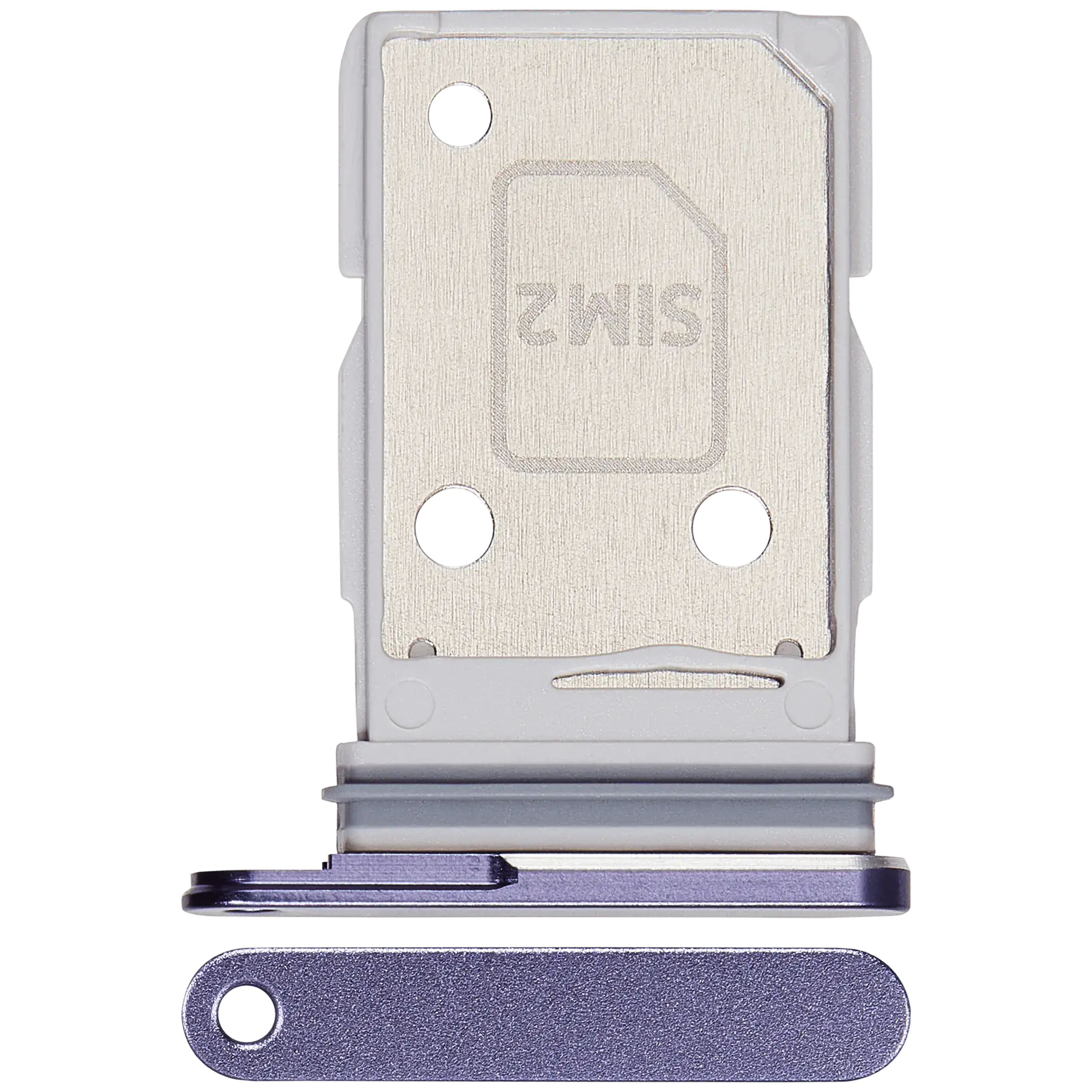 Cobalt Violet Galaxy S26 Ultra dual SIM card tray