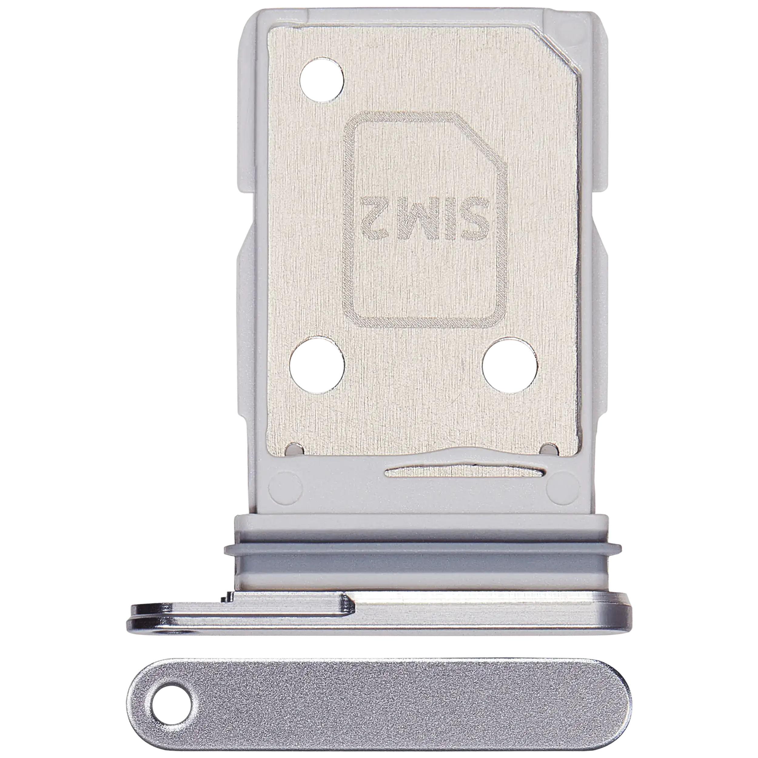 Silver Shadow Galaxy S26 Ultra dual SIM card tray