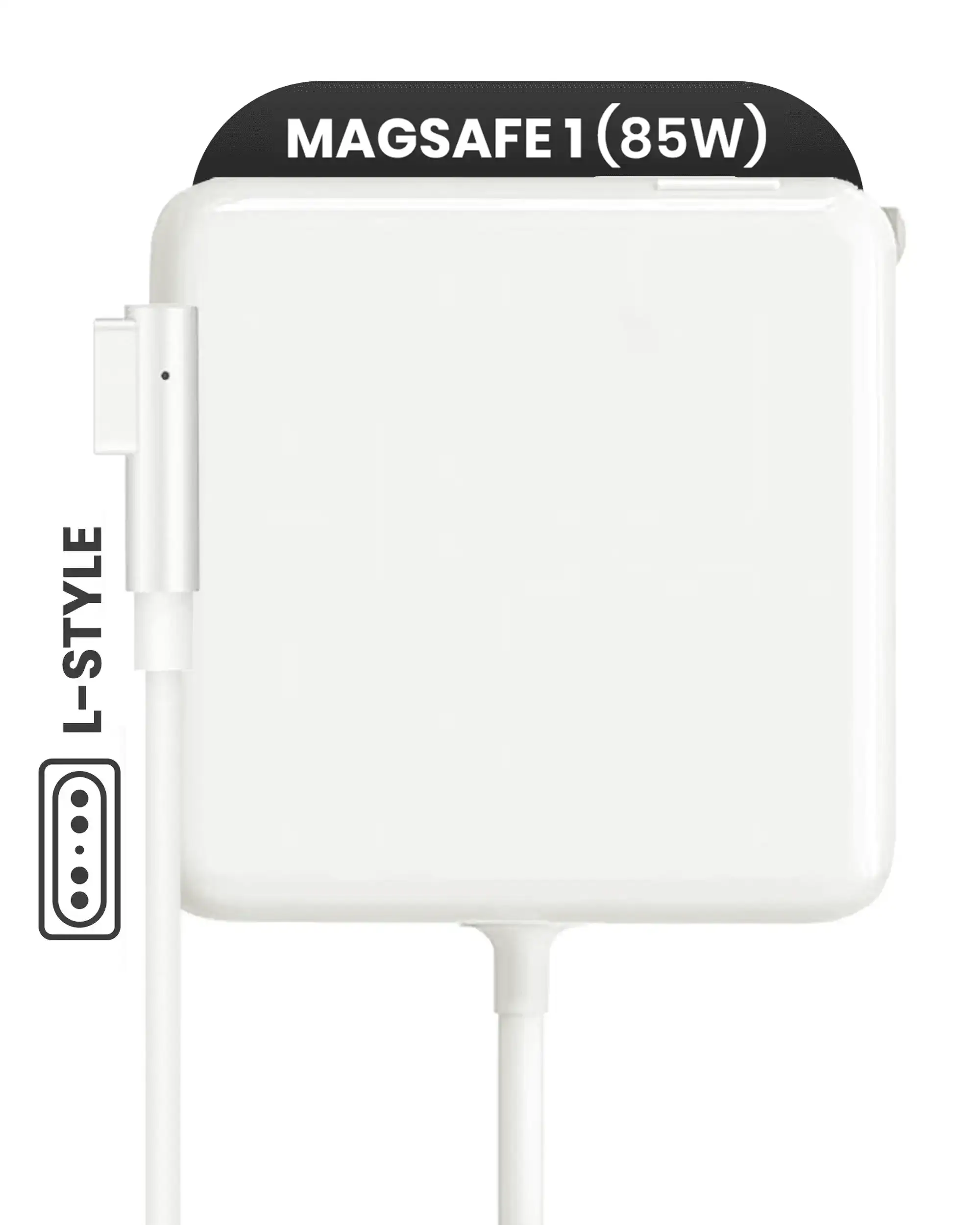 Apple 85W MagSafe 1 Wall Adapter (L-Style) (OEM Grade A/B, Bulk Packaging)