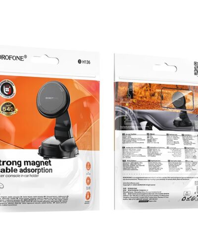 Borophone BH136 - MagSafe Car Mount Short Arm (Dashboard)