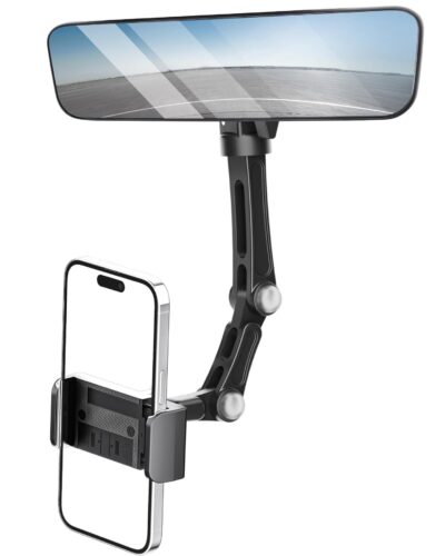 Rearview Mirror Phone Holder - Clamp