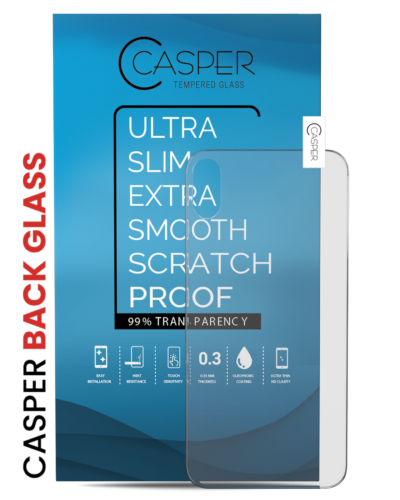 Casper Tempered Glass (Back Glass) For iPhone X / XS (10 Pack) (Matte)