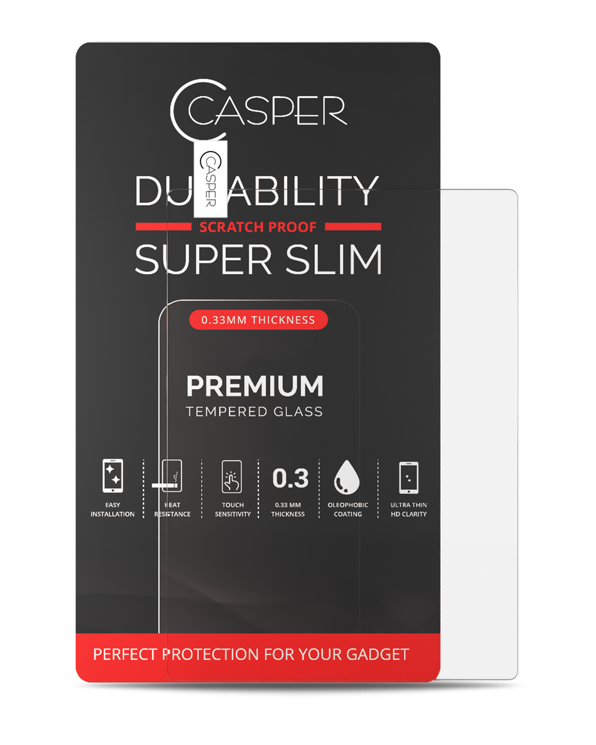 Casper Tempered Glass For Microsoft Surface Go (Retail Pack) (Clear)