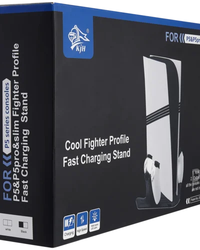 Charging Stand For PlayStation 5 / PS5 Pro / PS5 Slim (White)