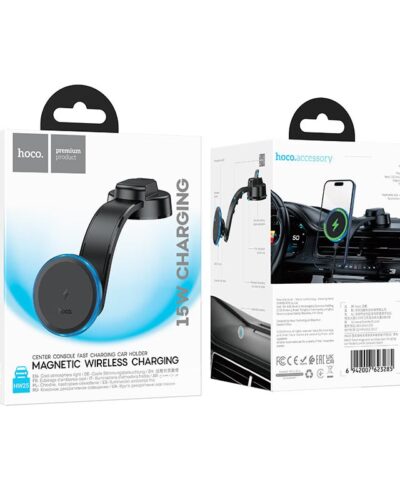 HOCO HW25 - Suction Cup MagSafe Charger + Holder