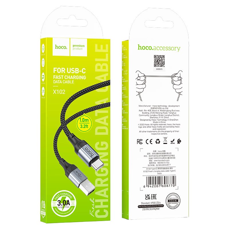 HOCO 3FT Lightning to USB-C 20W Cable - X102 - White
