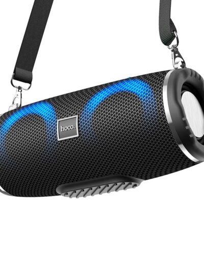 HOCO HC12 - Speaker w/ Mic + Color-LEDs (Water-Resist) - Black