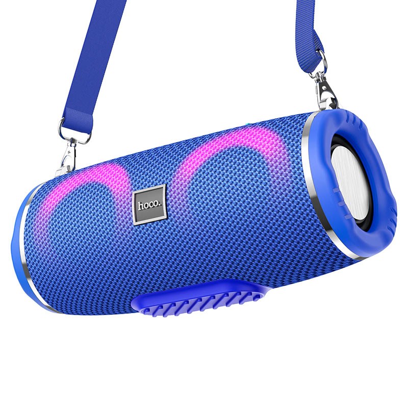 HOCO HC12 - Speaker w/ Mic + Color-LEDs (Water-Resist) - Blue