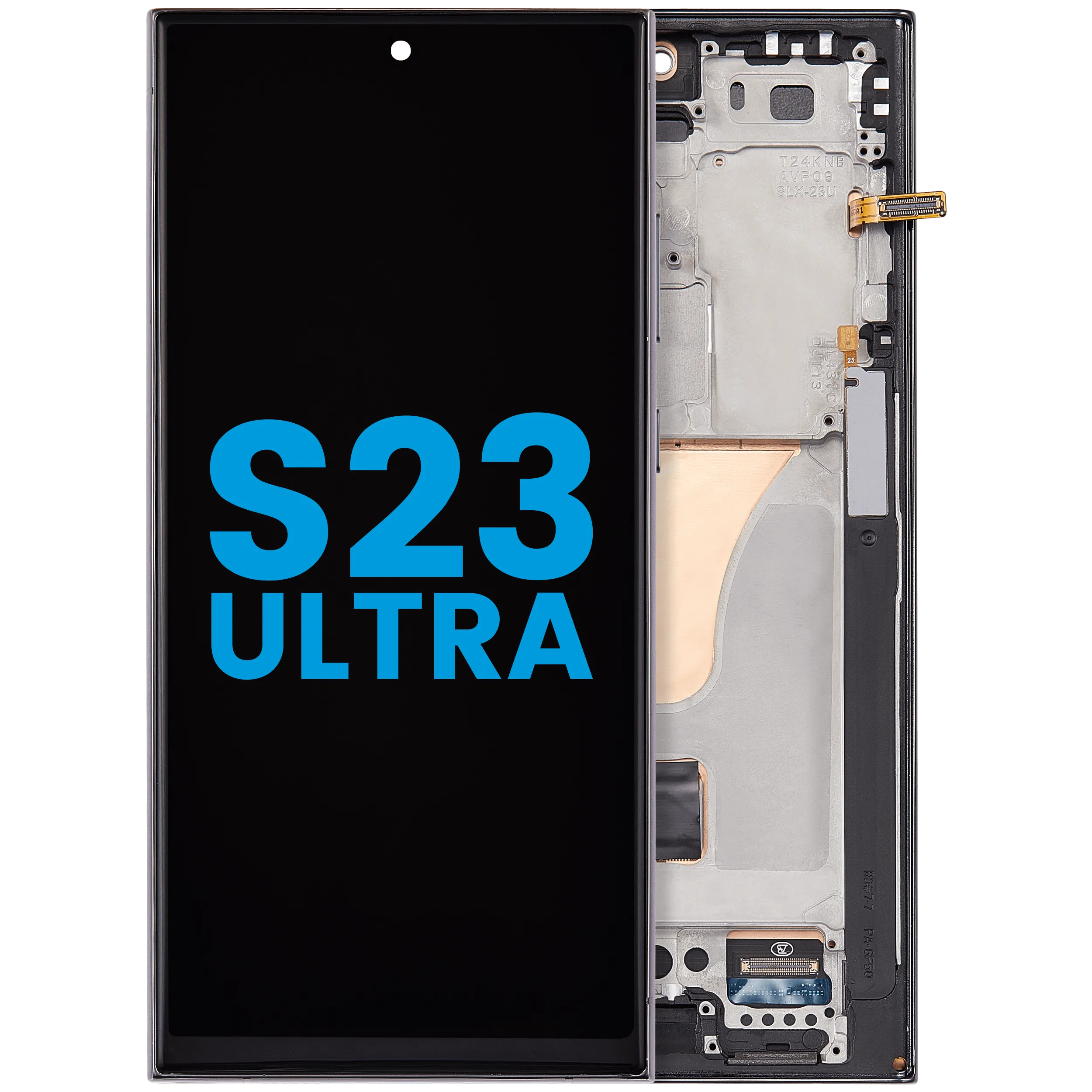 LCD Assembly With Frame (Without FingerPrint Sensor) For Samsung Galaxy S23 Ultra 5G (Aftermarket: Incell) (Phantom Black) - Image 2