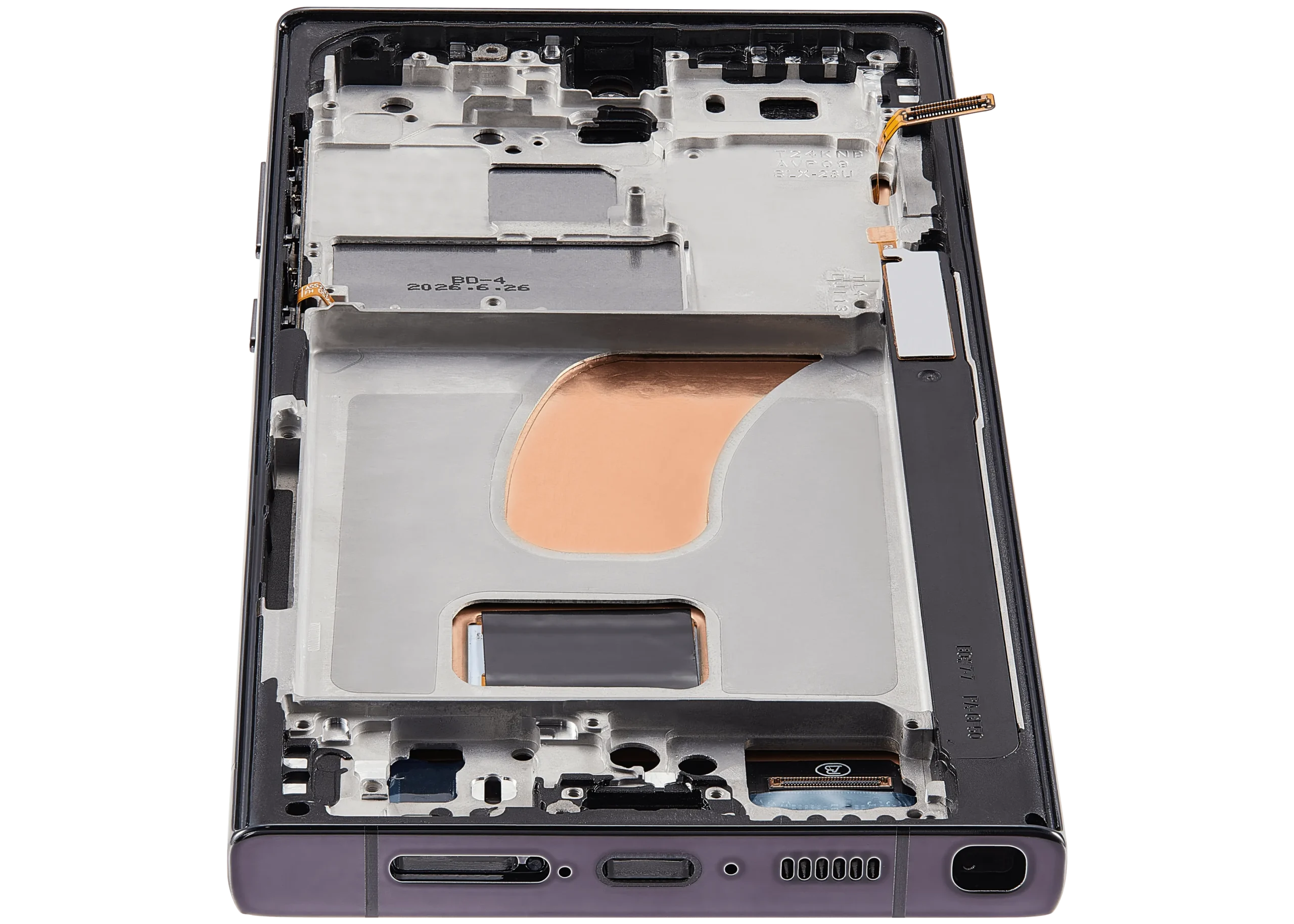 LCD Assembly With Frame (Without FingerPrint Sensor) For Samsung Galaxy S23 Ultra 5G (Aftermarket: Incell) (Phantom Black) - Image 7
