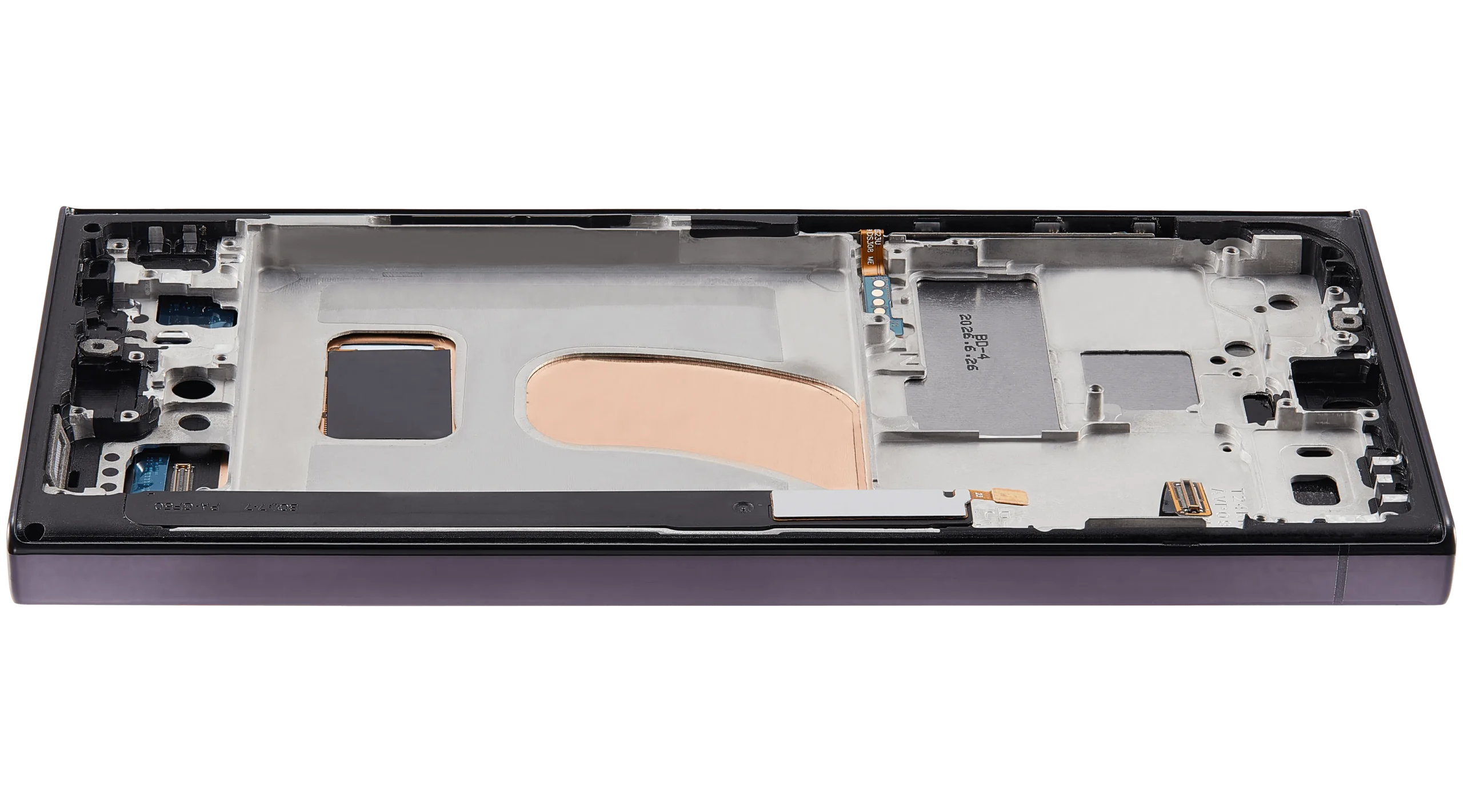 LCD Assembly With Frame (Without FingerPrint Sensor) For Samsung Galaxy S23 Ultra 5G (Aftermarket: Incell) (Phantom Black) - Image 9