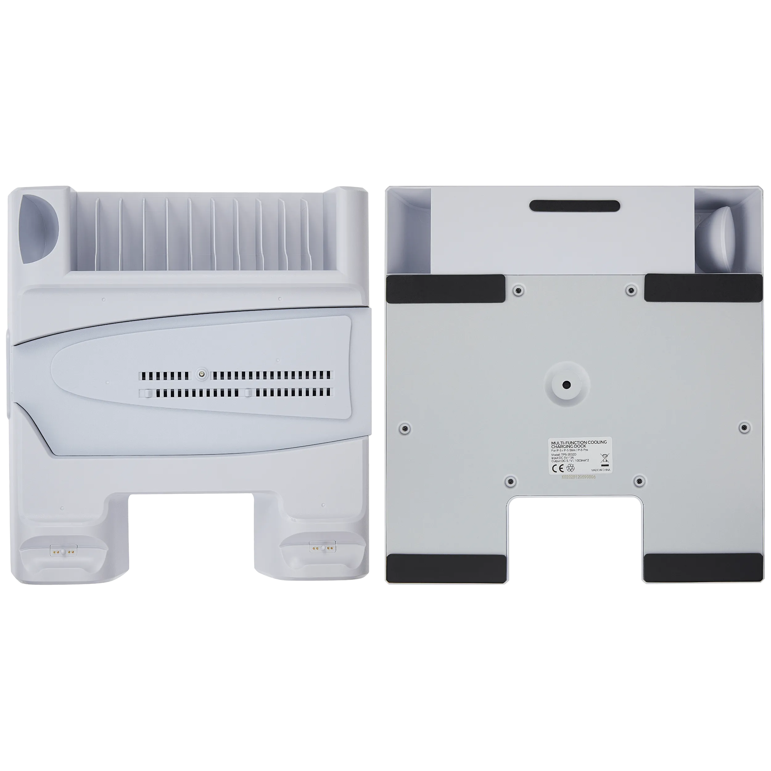 TP5-3552D White Multifunctional Cooling Charging Stand For PlayStation 5 / PlayStation 5 Slim (DOBE) - Image 6