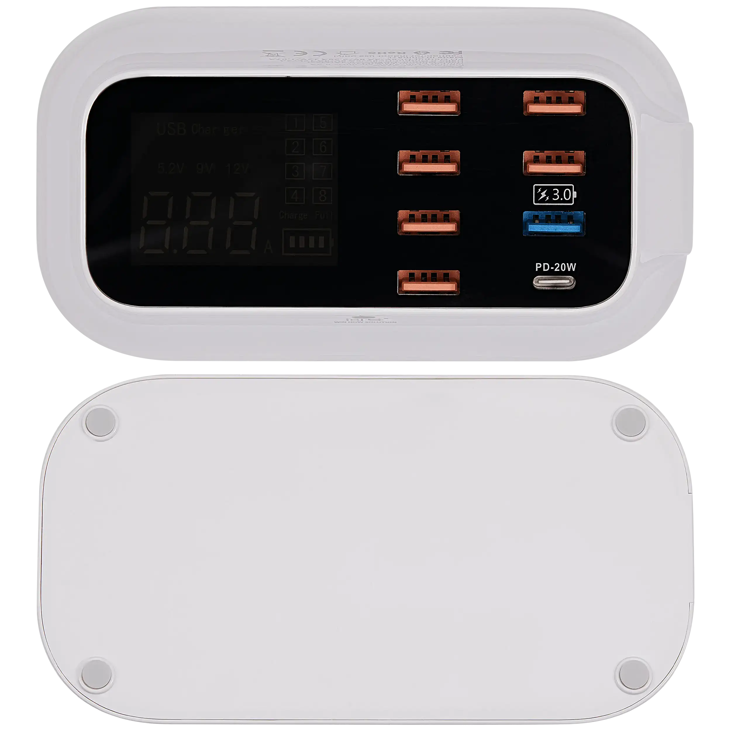 USB Rapid Charging Hub With Quick Charge 3.0 (8 Ports) (A19Q)