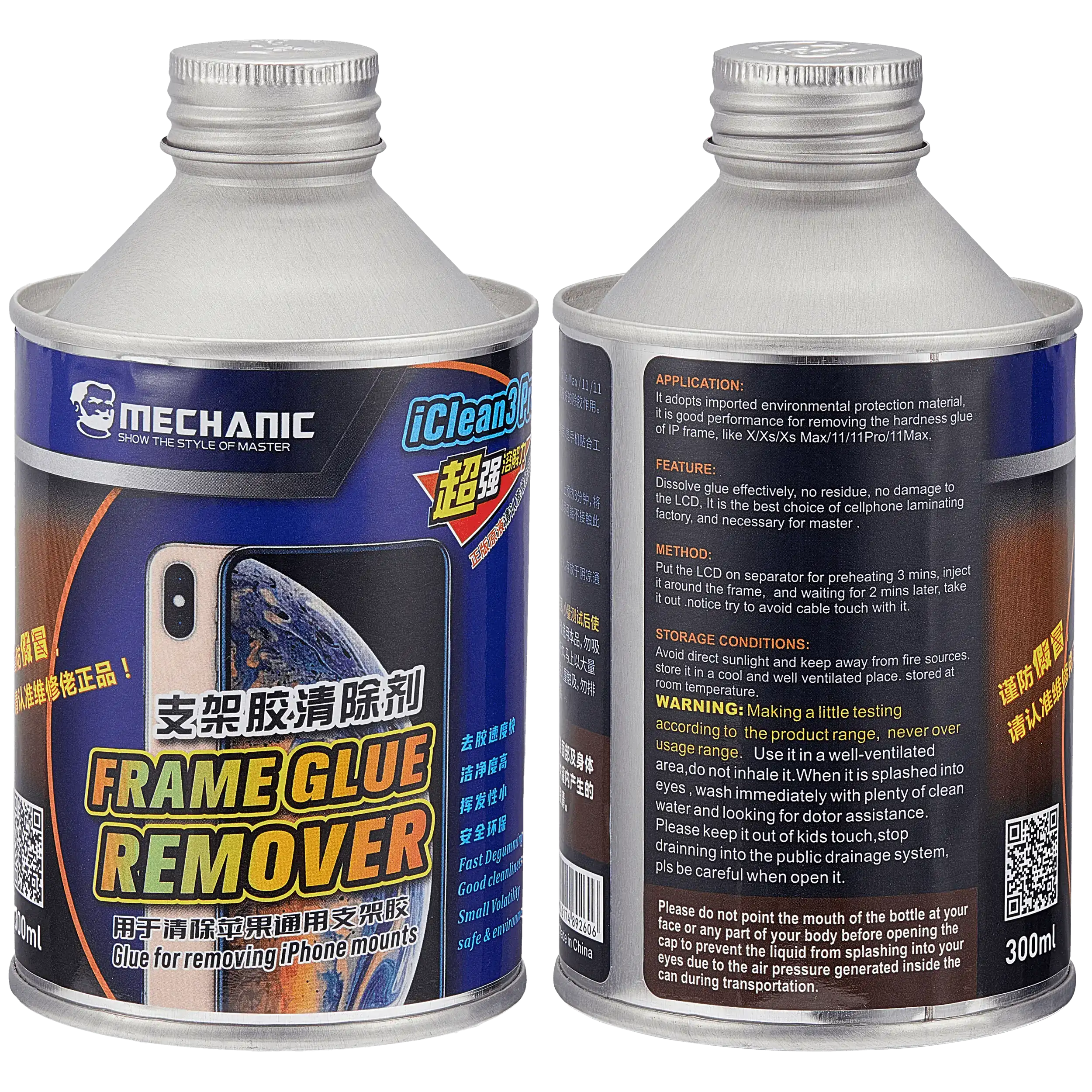 iClean3 Frame Glue Remover 250ml (Mechanic)