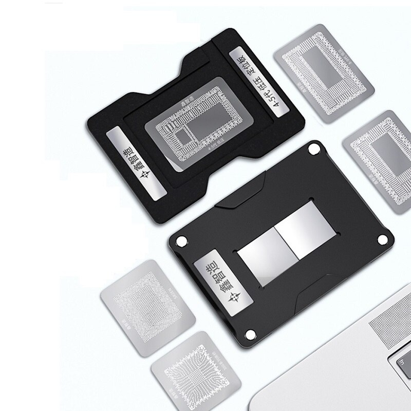 10 in 1 CPU BGA Reballing Stencil Platform Kit For MacBooks (SR40B / SR2EN / SR23G / SSR2C4 / G31428 / SRGM9 / SR32S) - Image 3