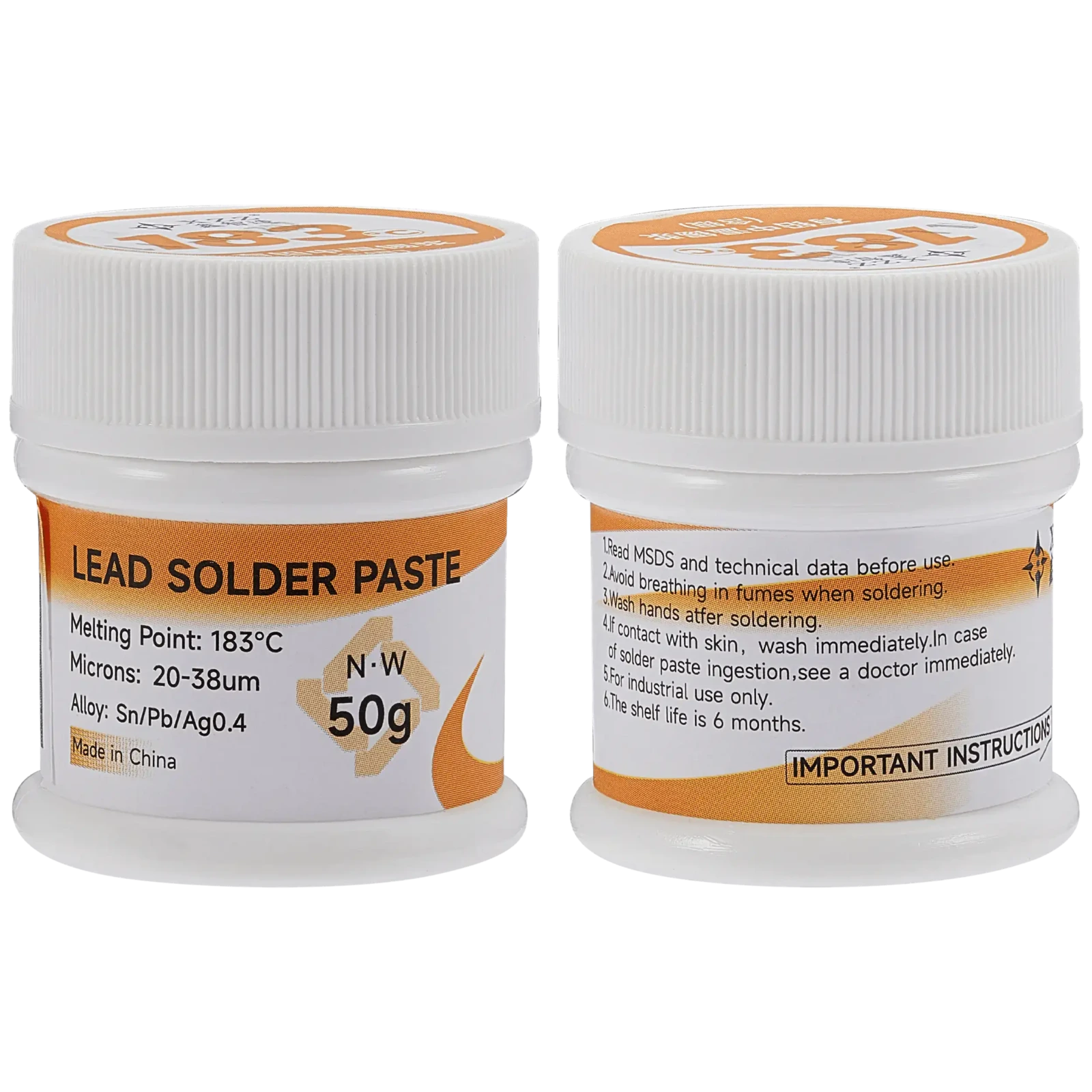 183℃ Leaded Medium Temperature Solder Paste (50g) (XZZ)